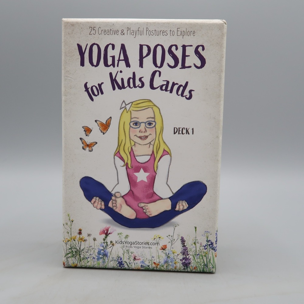 25 Yoga Poses for Kids Card Deck for classroom, brain breaks Anxiety Relief Play